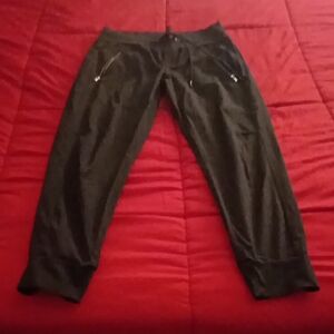 Athleta Black Cropped Jogger Sweatpants